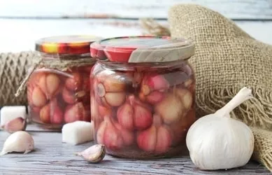 Pickling garlic for the winter