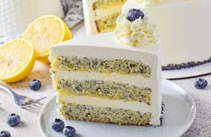 Lemon poppy cake