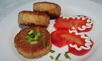 Perch fish cutlets