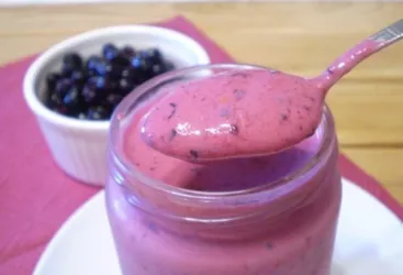 A refreshing frozen berry cocktail on a hot summer day