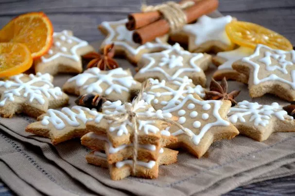 Gingerbread cookies made from rice flour