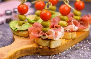 Spanish sandwiches Pinchos