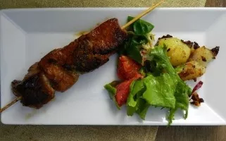 Pork skewers