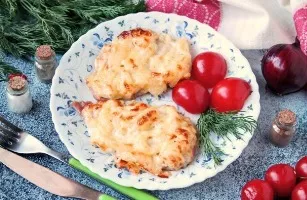 Pork steaks in French