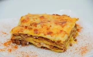 Classic lasagna with minced meat