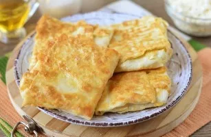 Lavash cakes with cottage cheese