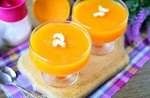 Pumpkin jelly with orange