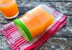 Carrot and pumpkin juice for the winter