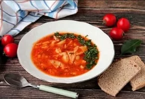 Tomato soup with coriander