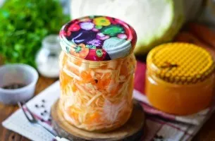 Sauerkraut with honey