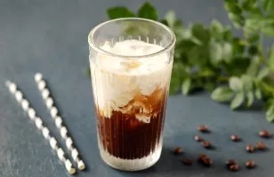 Cold coconut coffee