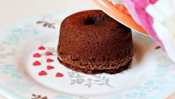 Chocolate fondant with coffee