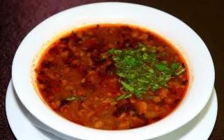 Soup Charcho with prunes