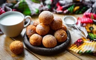 Cottage cheese donuts from childhood