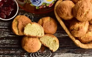 Cottage cheese donuts in the oven