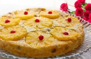 Cottage cheese casserole with pineapple