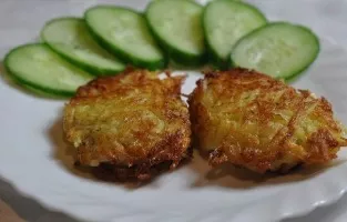 Fish in the potato crust